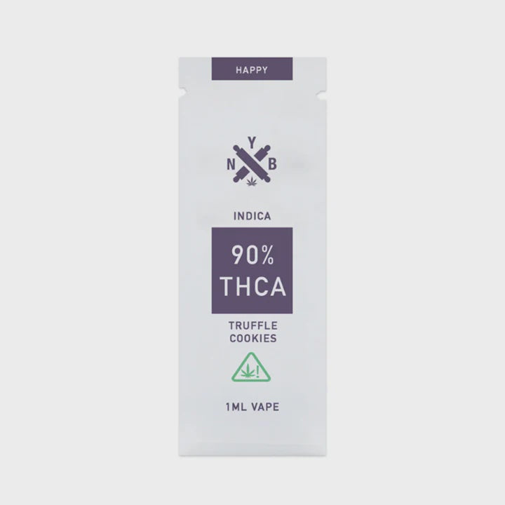NYB 90% THCA TRUFFLE COOKIES 1ML VAPE- INDICA