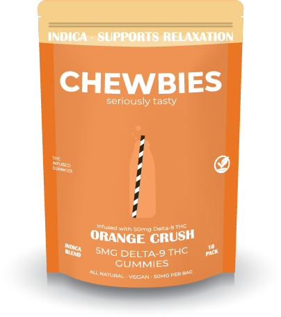 5MG LOW DOSE GUMMIES-INDICA- ORANGE CRUSH- 10 COUNT