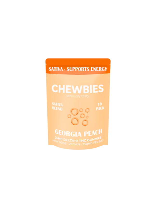 HIGH DOSE 25MG- SATIVA- GEORGIA PEACH- 10 COUNT