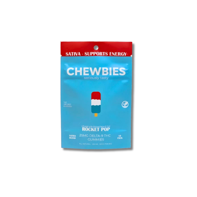 HIGH DOSE 25MG- SATIVA- ROCKET POP- 10 CT