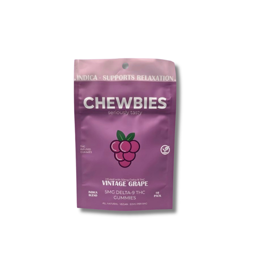 5MG LOW DOSE GUMMIES- INDICA- VINTAGE GRAPE- 10 COUNT
