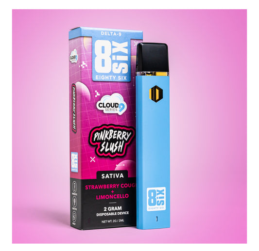 EightySix 86 Brand Cloud 9 Disposable Vape- Pinkberry Slush Sativa- 2G