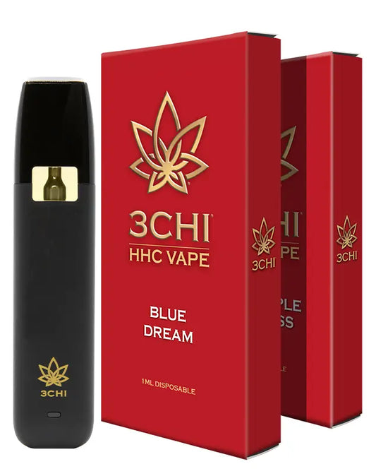 3Chi HHC Disposable Vape- Pineapple Express or Blue Dream- 1ML
