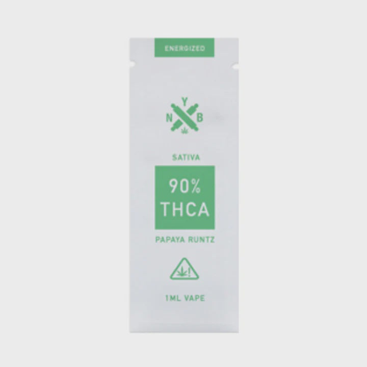 NYB 90% THCA 1 ML VAPE- PAPAYA RUNTZ SATIVA