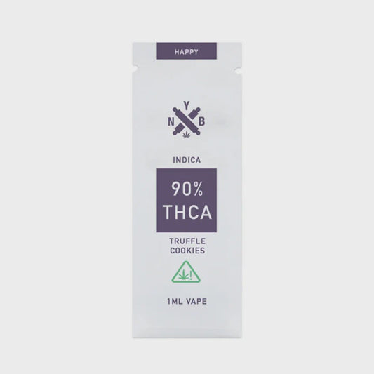 NYB 90% THCA TRUFFLE COOKIES 1ML VAPE- INDICA